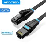 VENTION Cabo De Rede Cat6 Lan Ethernet Plano 1000Mbps Utp RJ45 Cat6 Gigabit De Alta Velocidade Para Notebooks PS 4 RJ45