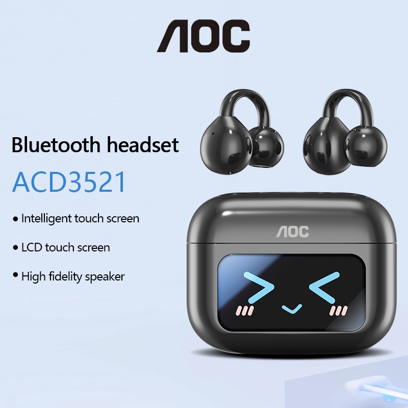 AOC-ACD3521 sem fio AI Bluetooth fone de ouvido longa duração da bateria cancelamento ruído alta fidelidade qualidade so