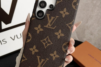 Moda Marca Rótulos Luxo Couro Silicone Capa Para Samsung Galaxy S23 S24 S25 Ultra S25/S24Plus Capô