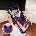 YBD Capa Para Motorola Moto G56 G86 Edge 60 Fusion 60S E15 G05 G72 G Stylus Oco Borboleta KT Espelho Suporte Fino Claro