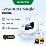 UGREEN T6 Magia Hi-Res Fone De Ouvido Bluetooth Com Cancelamento De Ruído Sem Fio Tela De Toque Esportes Adequado Para A