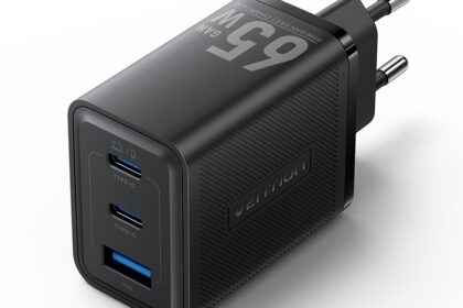 Vention 65W GaN Cabeça De Carregamento Dual Type-C E USB-A PD3.0 PPS 65W Carregador Rápido Máximo Smartphones Laptops