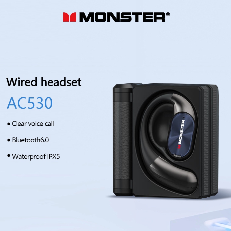 Monster AC530 Fones De Ouvido Sem Fio Bluetooth Alta Fidelidade Qualidade Som 6.0 HD Chamada Cancelamento Ruído Estéreo