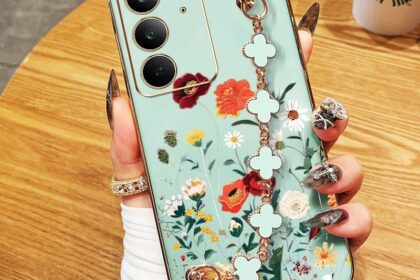 Capa De Telefone YBD Para Realme C71 C75 C75X 4G 14X 5G (Malaio) OPPO Reno 12 Pro 12F A3 Galvanizado INS Linda Flor TPU