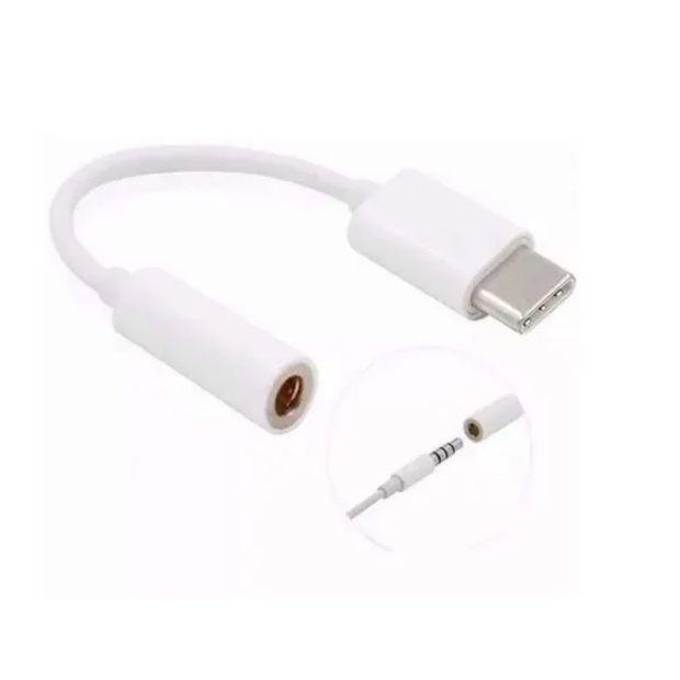 Adaptador de fone de ouvido tipo C Cabo adaptador USB-C para P2 P3 3,5 mm