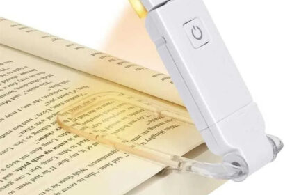 Porta-cartões Luz de livro Luz de leitura portátil USB