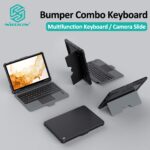 Capa Para Teclado Multifuncional Nillkin Samsung Galaxy Tab S8/S8 5G Com Porta-Lápis Deslizante De Proteção Câmera À Prova De Choque