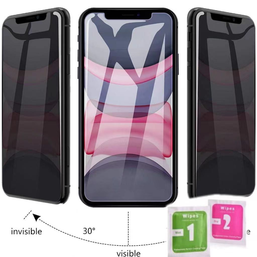 Película Protetora De Tela De Vidro Privacidade Hd Para Iphone 13 Pro MAX/6G/6P/7G 8G/7P 8P/X/XR/Xs/11/11Pro/11ProMax/12/12Pro