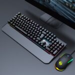 Kit Teclado Mouse Mecânico RGB Switch Blue BK-03