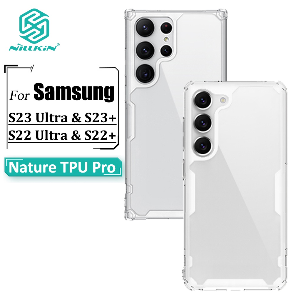 Nillkin Natureza Pro Caso Samsung S25 Ultra S24 S23 Plus S22 Ultra Luxo Macio TPU Capa Traseira