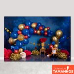 Fundo Fotográfico Smash The Cake Pequeno Príncipe Em Tecido FFC-644