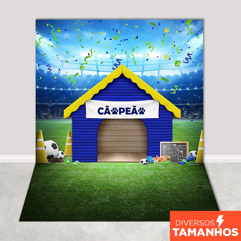 Fundo Fotográfico Pet Futebol Em Tecido 1,20x1,70m - PET-84
