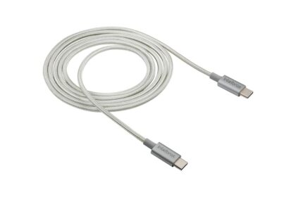 Cabo USB-C - USB-C 1,5m nylon branco Intelbras EUCC 15NB