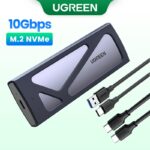 UGREEN M . 2 Caixa SSD NVMe 10Gbps USB 3.2 Externa Leitor Sem Ferramentas PCI-E C Suporta Chaves B & Tamanho 2230/2242