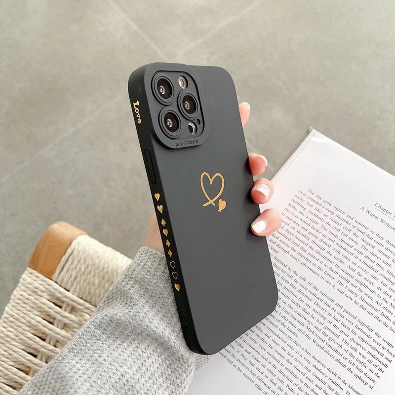 À Prova De Choque Amor Coração Caso De Telefone Para Samsung S25 S24 S23 S22 Ultra S21 Plus S20 S23 FE Capa De Silicone