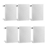 Kit 6 Arandelas Frahm Quadrada 6 40 Watts Rms 8 Ohms - Branca