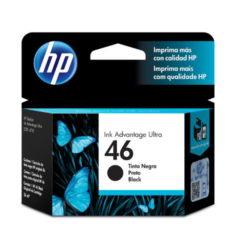 Cartucho HP 46 Original CZ637AL preto p/ DeskJet 2529, 4729, 5738
