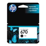 Cartucho HP 670 Original CZ113AB Preto p/ Deskjet 4615, 4625, 5525