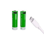Pilha AA Recarregável 1.5V Carga Direta Rápida USB-C C/2 un