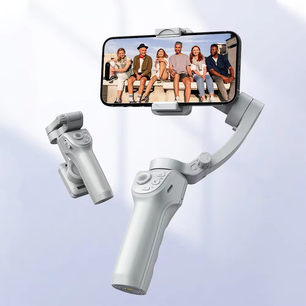 Estabilizador Gimbal Bluetooth Com Luz Celular Rastreamento Facial Oberon OR-1681