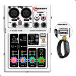 Mesa de Som Interface USB T0202 - BRANCA - 2 Canais RGB XLR P10 Phantom Power 48V Taramps