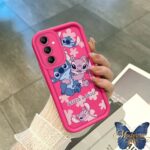 Capa Para Samsung Galaxy A14 4G 5G Capinha De Celular Silicone Macia Protetora Do Telefone Móvel Caso Rosa Stitch 0379