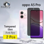 2 Pçs Película OPPO A5 Pro 5G Vidro Anti-Espionagem Protetor De Tela Espião Para OPPO A58 A79 A40 A80 A3 Pro 4G 5G