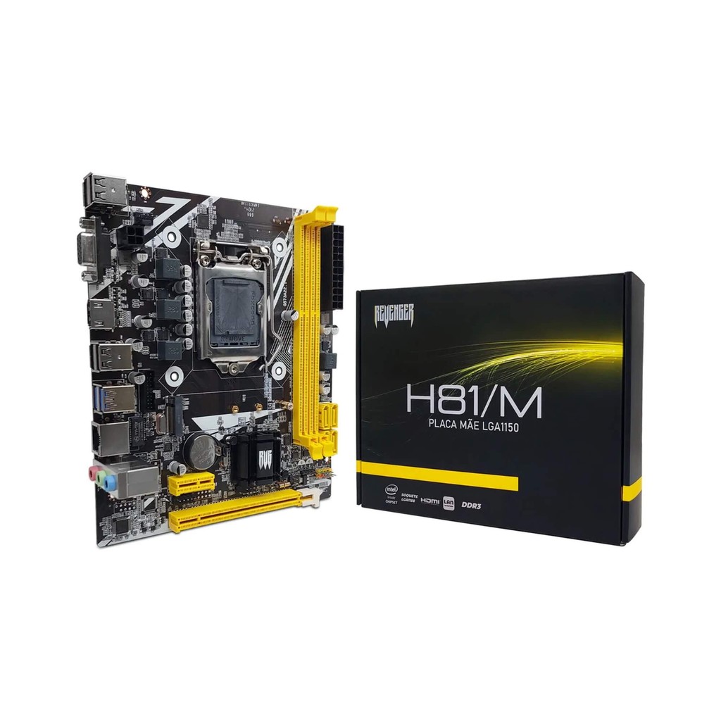 Placa Mãe LGA 1150 H81/M Intel 4ª Geração DDR3 Revenger - PC-08