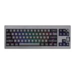 Teclado Mecanico Epomaker Shadow X, ARGB, Switch Flamingo, Black Silver, SHADOWX-BS-FLG