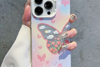Capinha Capa Anti-impacto Luxo Antiderrapante libélulas para iPhone 14 13 16 11 12 15 7 8 pro max plus x XSMAX case