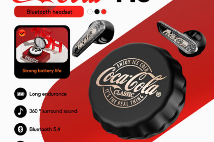 Coca-Cola T13 True Wireless Bluetooth Earbuds Design Semi-Intra-Auricular | Driver Dinâmico De 13mm Cancelamento De Ruíd