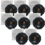 Kit 8 Caixa De Som Jbl Flex3 Arandela Quadrada Embutir 50rms