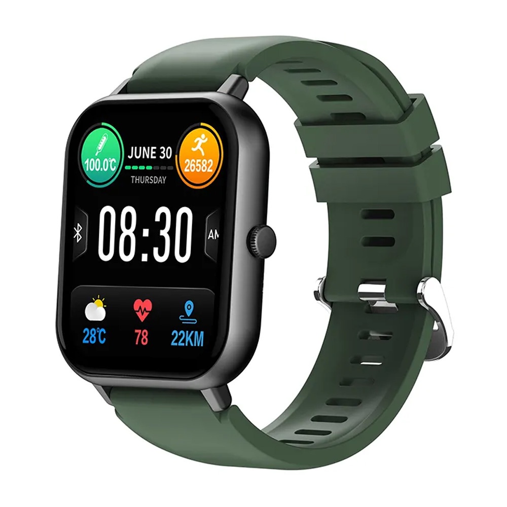 Relógio Smartwatch Zwear Zl54 Bluetooth 5.2 Tela 1.83 pol. Verde