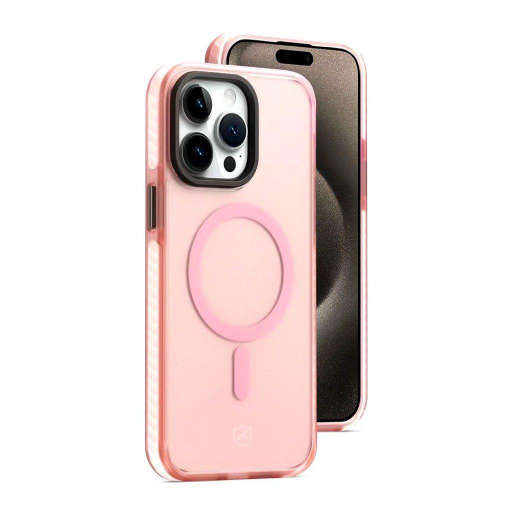 Capa Case Capinha MagSafe Pro para iPhone 15 Pro Max - Rosa - Gshield