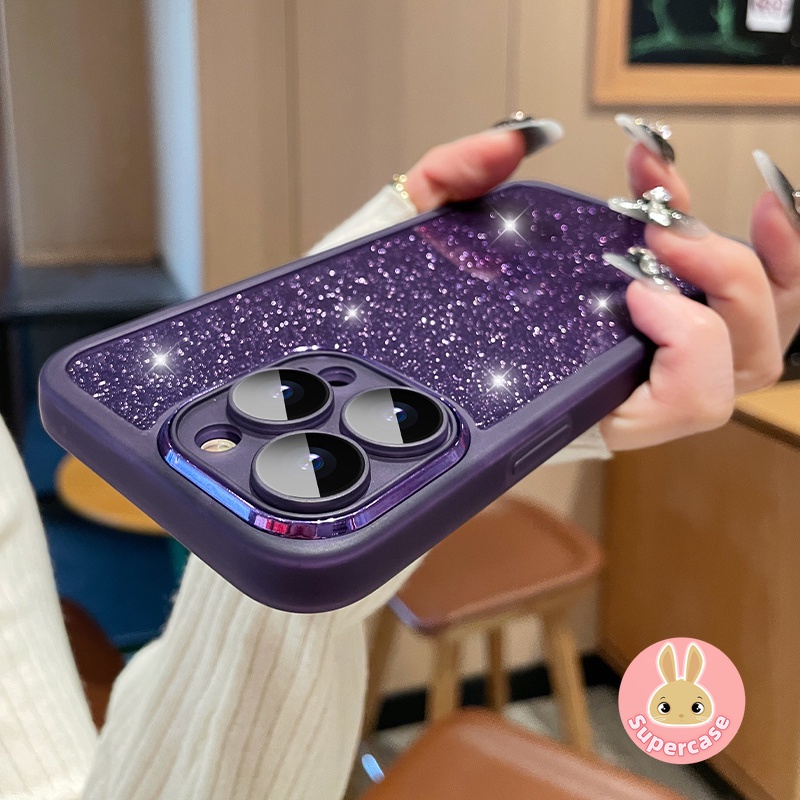 Capa De Silicone Transparente Com Glitter De Luxo Para Motorola Moto G06 G86 G85 Edge 60 50 Pro Ultra Fusion Stylus S50