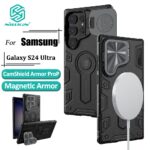 Nillkin Magnético Para Samsung Galaxy S24 Ultra Telefônico Com Proteção Câmera Tampa De Suporte Giratório E anti-Queda