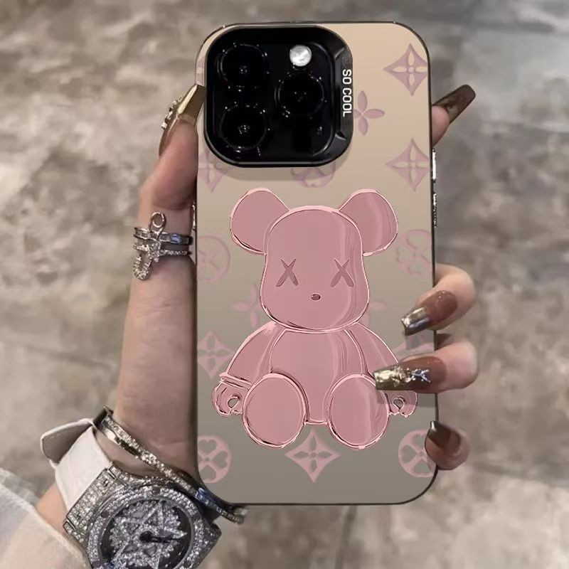 IMD Capinha Capa Resistente A Choques De Padrão de urso iPhone XS Max XR 7 8 11 12 13 14 Pro Max 15 Pro Max