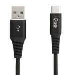 Cabo USB-C i2GO 2m 3a Nylon Trançado Preto