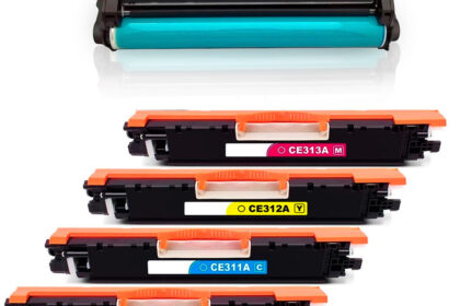 Kit Toner Compatível e Fotocondutor CE310A CE311A CE312A CE313A CE314A 126A | CP1025 CP1025NW CP1020