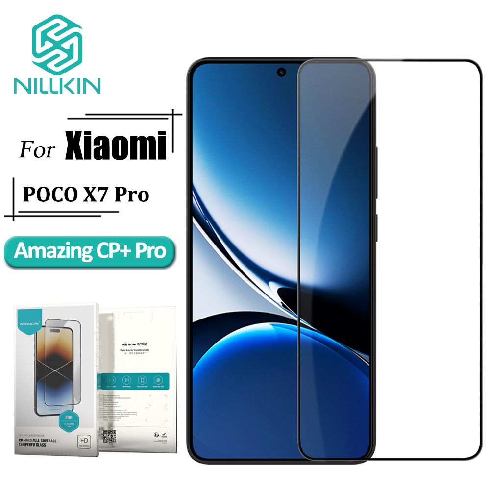 NILLKIN CP + Pro Vidro Temperado Para Poco X7 Pro 9H Protetor De Tela Anti Explosão