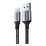 Cabo Usb A/Lightning Ugreen 480Mbs Cert. MFi 1.5 Metro Preto