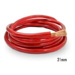 Rolo Cabo Technoise Nacional 21.00mm - (5 Metros Vermelho)