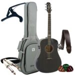 Kit Violão Strinberg Folk Elétrico SD301HCR Galaxy + Acessórios