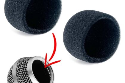 2 Espumas Microfone Interna p/ Globo Sm58 Similares Leson