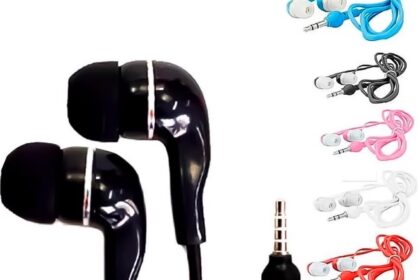 Kit 5 Fones De Ouvido Com Fio Estéreo C/ Microfone Cores Sortidas