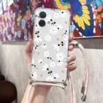 Edge 40 Neo Fresh Flower Transparente 30Neo 30Ultra Capa Para Telefone De Cordão Cruzado Motorola Moto 40 30 50Pro 30Pro