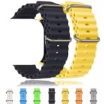 2024 Newst Ocean Strap Motion Para Pulseira De Relógio 42mm 46mm 49mm 45mm 44mm 40mm 41mm 42mm 38mm Silicone Correa iWat