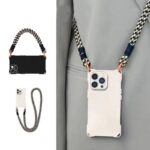 Crossbody Colar Cordão Caso De Telefone iPhone 15 14 13 12 11 Pro Max 16 Plus XR X XS 17 Colorido Trançado Longo Capa Ma