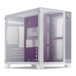 Gabinete Gamer Mancer CV300 Purple Edition, Mid-Tower, Lateral de Vidro,Branco e Roxo,MCR-CV300-PEWH