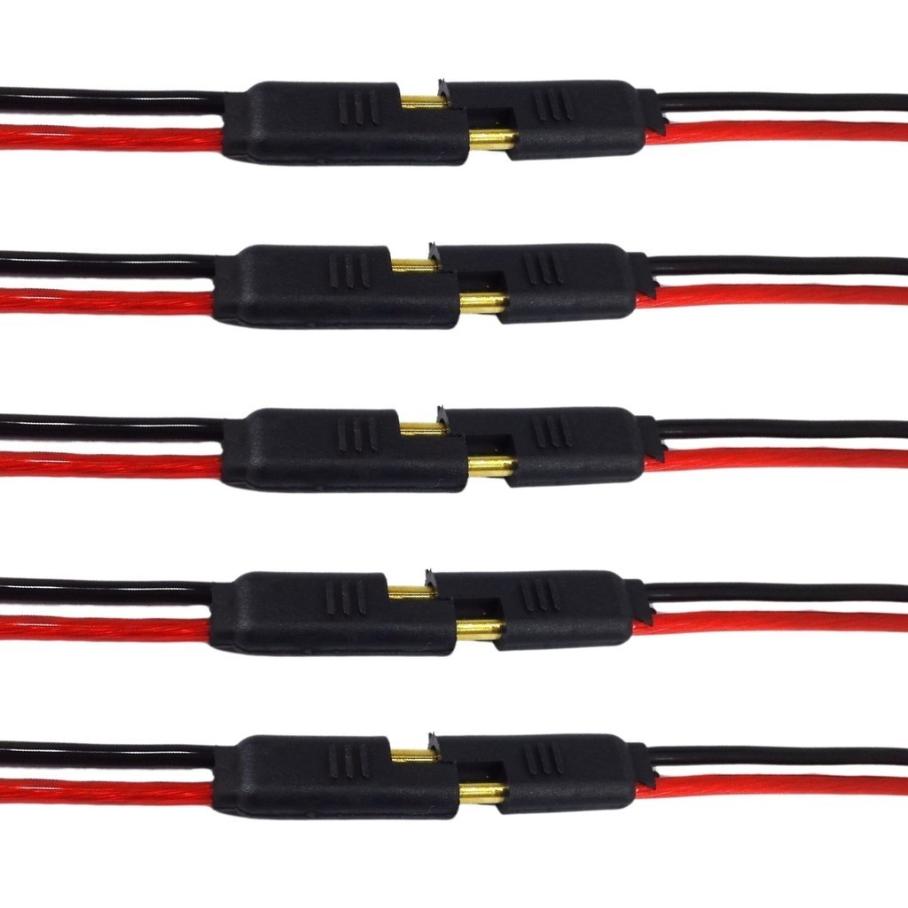 Conector 2 Vias Technoise Fio 4,0mm - Pacote Com 5 Peças